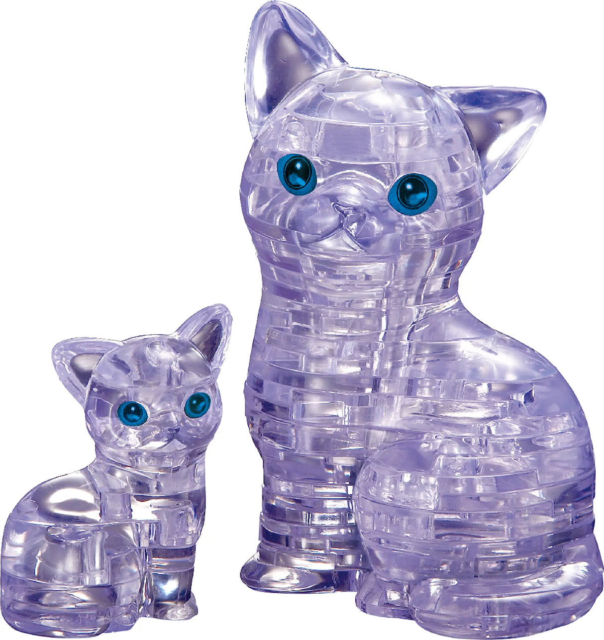 3D Crystal Puzzle Katt og Kattunge | 49 Deler
