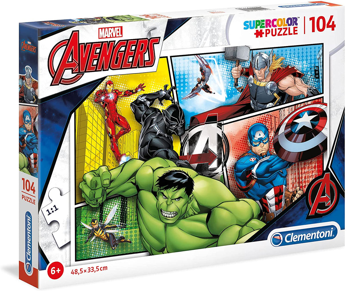 Clementoni Super Color Puslespill 104 Brikker | Marvel Avengers