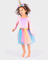 Den Goda Fén drakt enhjørning og diadem 6–8 år