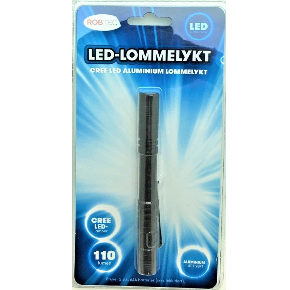 Cree LED Pennelykt 110 Lumen | Aluminium