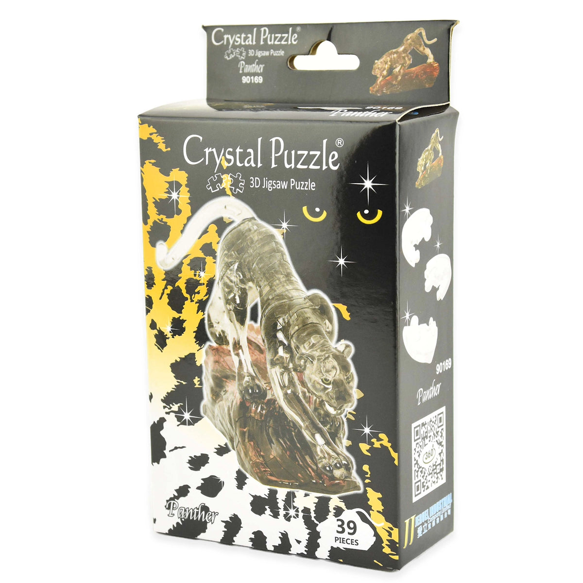 Crystal Puzzle Svart Panter 39 Deler | 3D Puslespill med Sokkel