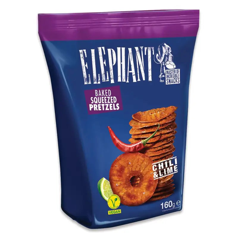 Elephant Saltkringler Chili & Lime 160g