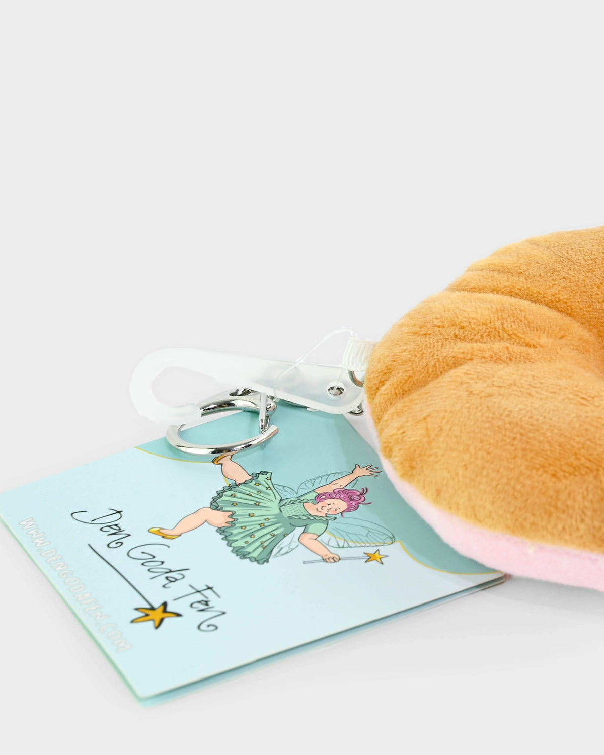 Plysj Donut Nøkkelring 11x3,5cm