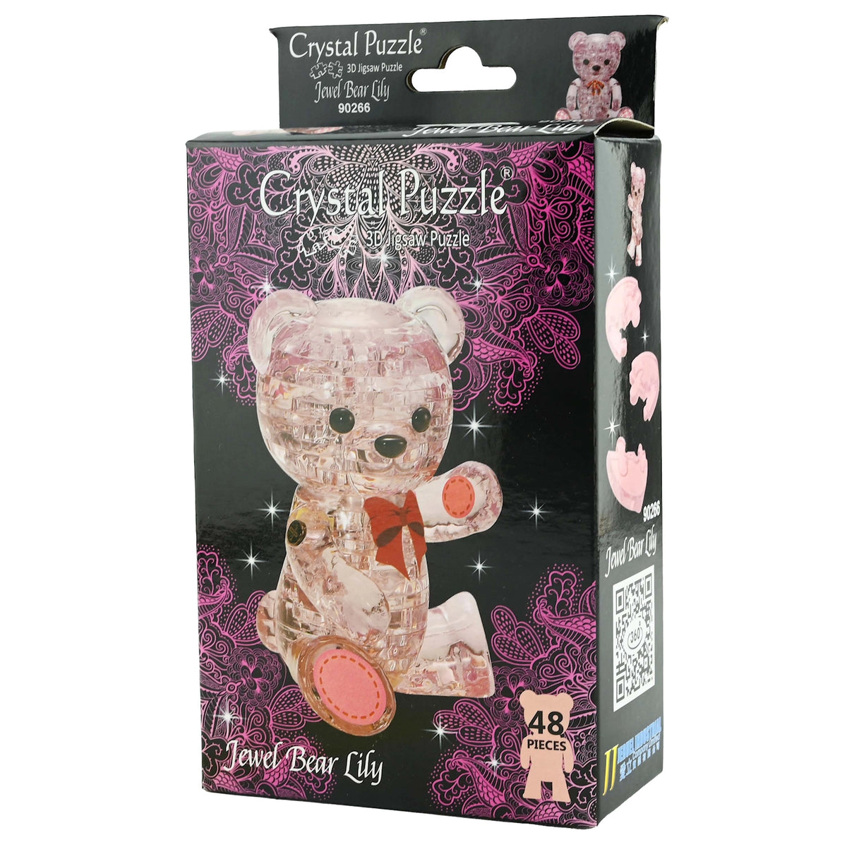 Crystal Puzzle Bear Lily 48 Deler | 3D Puslespill