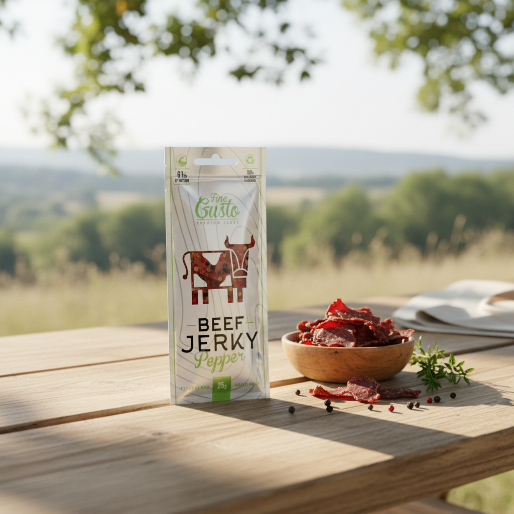 Fine Gusto Beef Jerky Pepper 25g