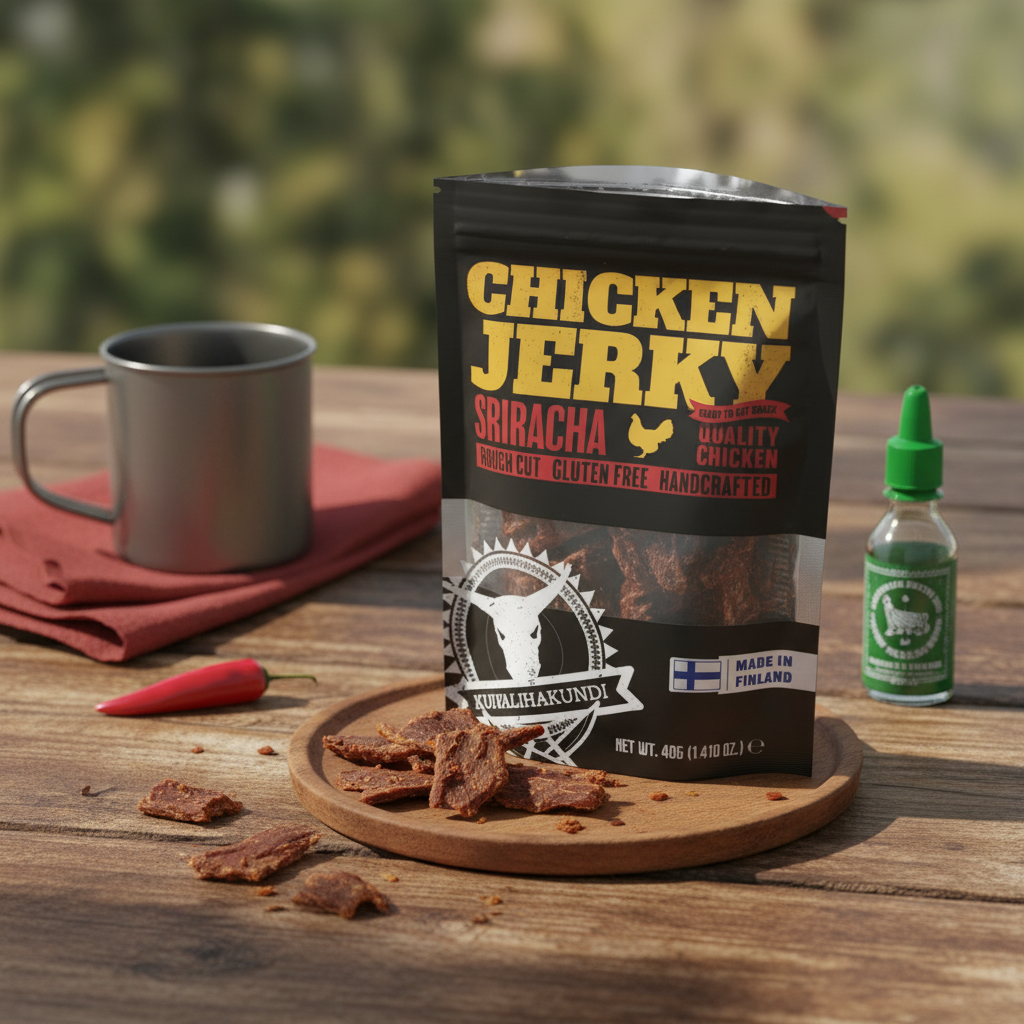 Kuivalihakundi Kylling Jerky Sriracha 100g