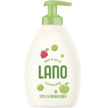 Lano Håndsåpe Eple og Bringebær 300 ml