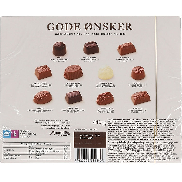 Datodeal -Freia Gode Ønsker Konfekt 410g