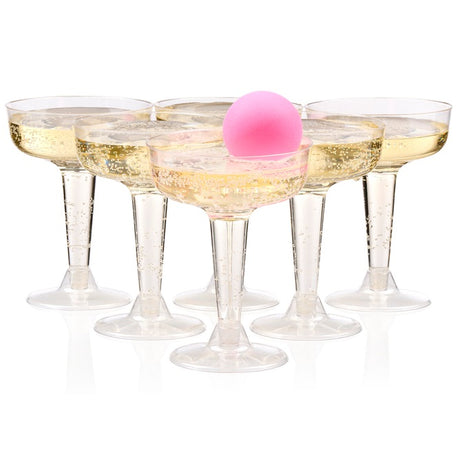 Prosecco Pong | Party game with 12 glasses and pink balls