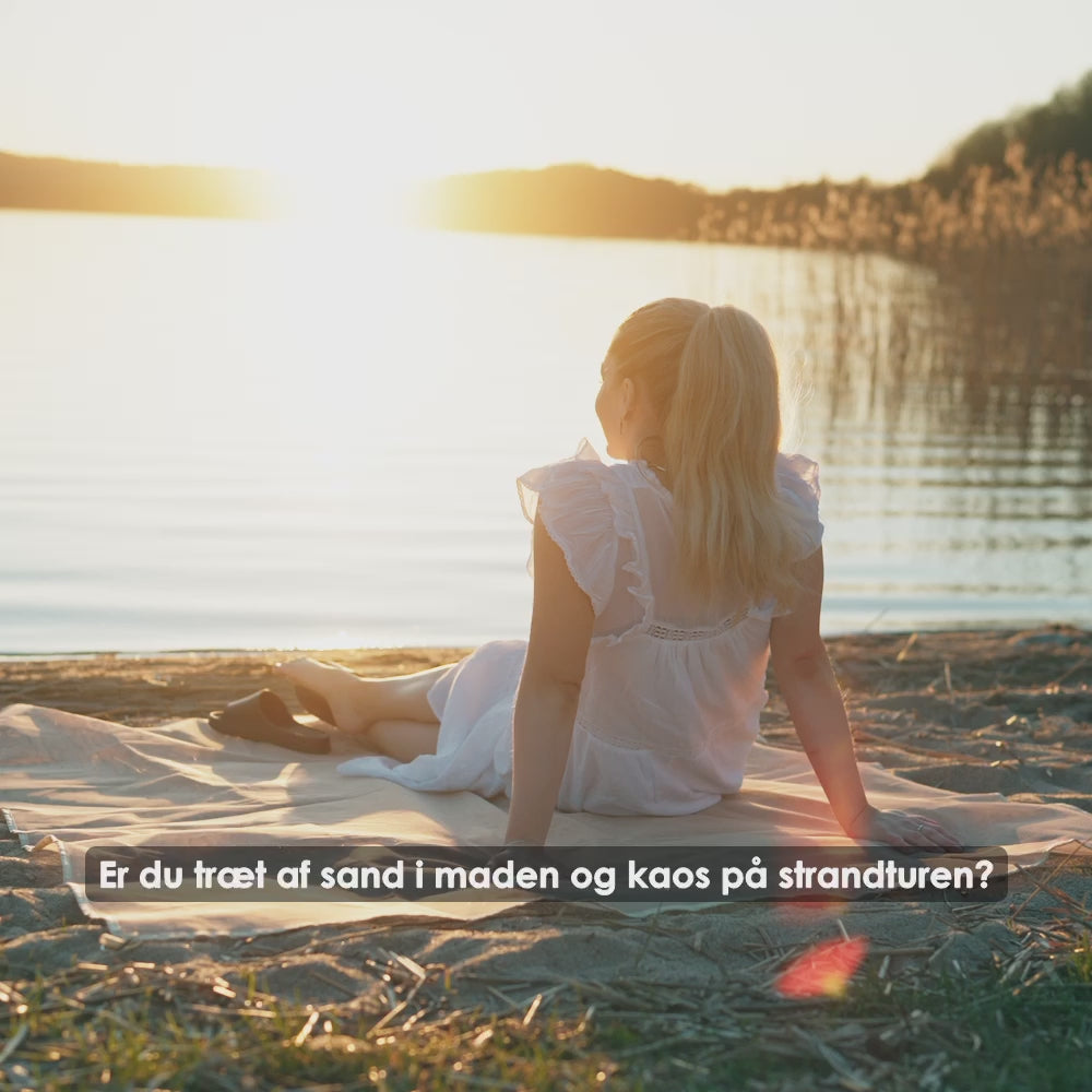 Sandfri Strandmatte 200x150cm | Perfekt til Strand