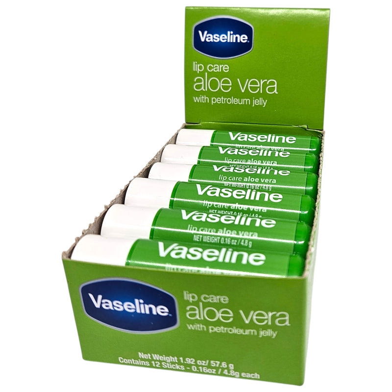 Vaseline Lip Therapy Aloe Vera 12x4,8g | Storpakk