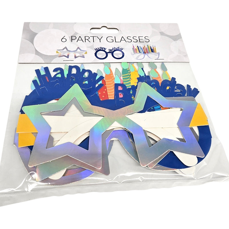 Party Briller 6pk | Bursdag Festbriller