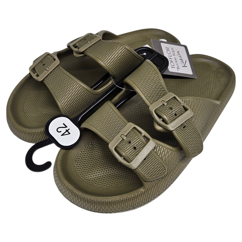 Myke Sandaler Buckle Flops 41-45 | Flere farger