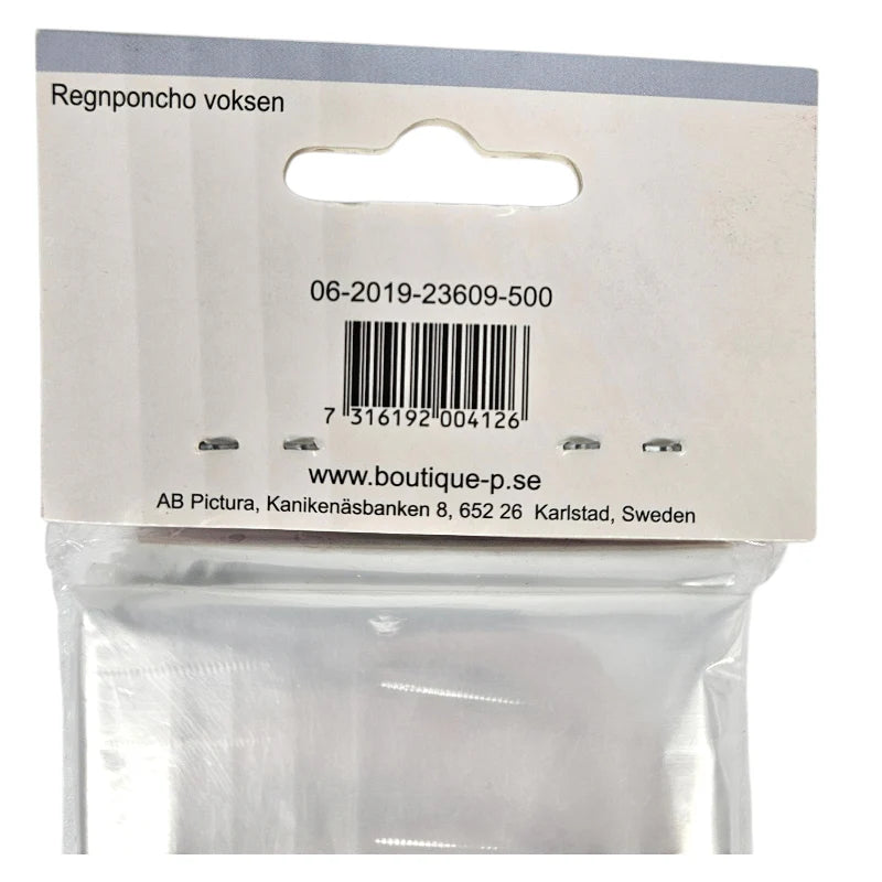 Regnponcho Gjennomsiktig 10pk | Barn/Voksen