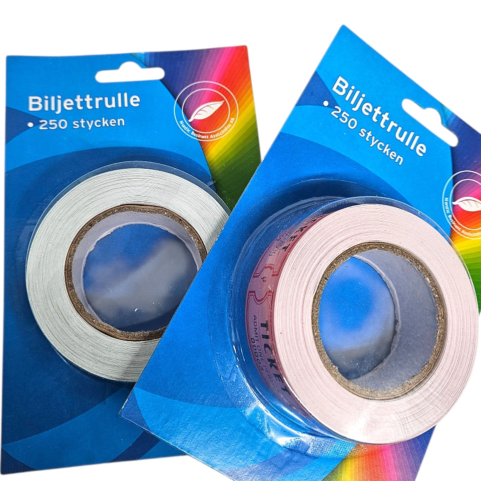 Billettrull 250 stk lek og rollespill