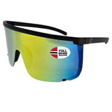 Sportsbrille Big Lens | Sort med farget glass | Fastshades