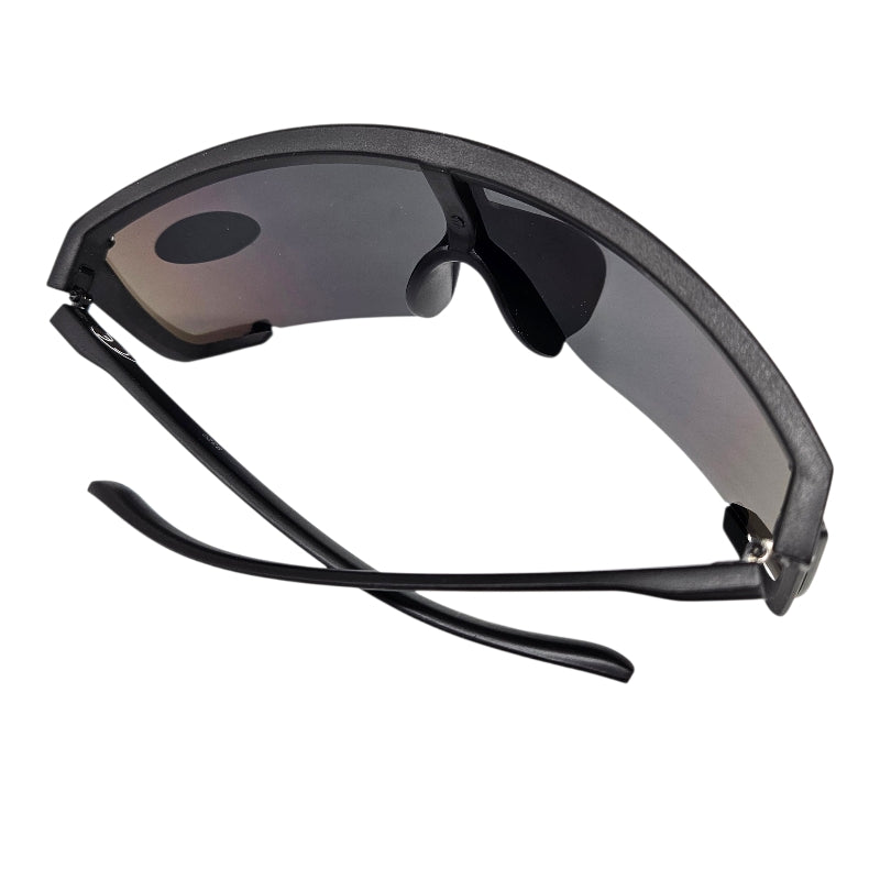 Sportsbrille Big Lens | Sort med farget glass | Fastshades