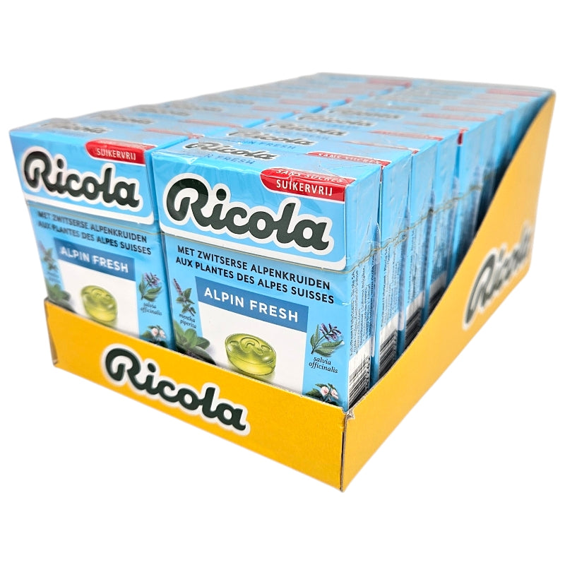 Ricola Alpin Fresh Sukkerfri 20x50g | Storpakk