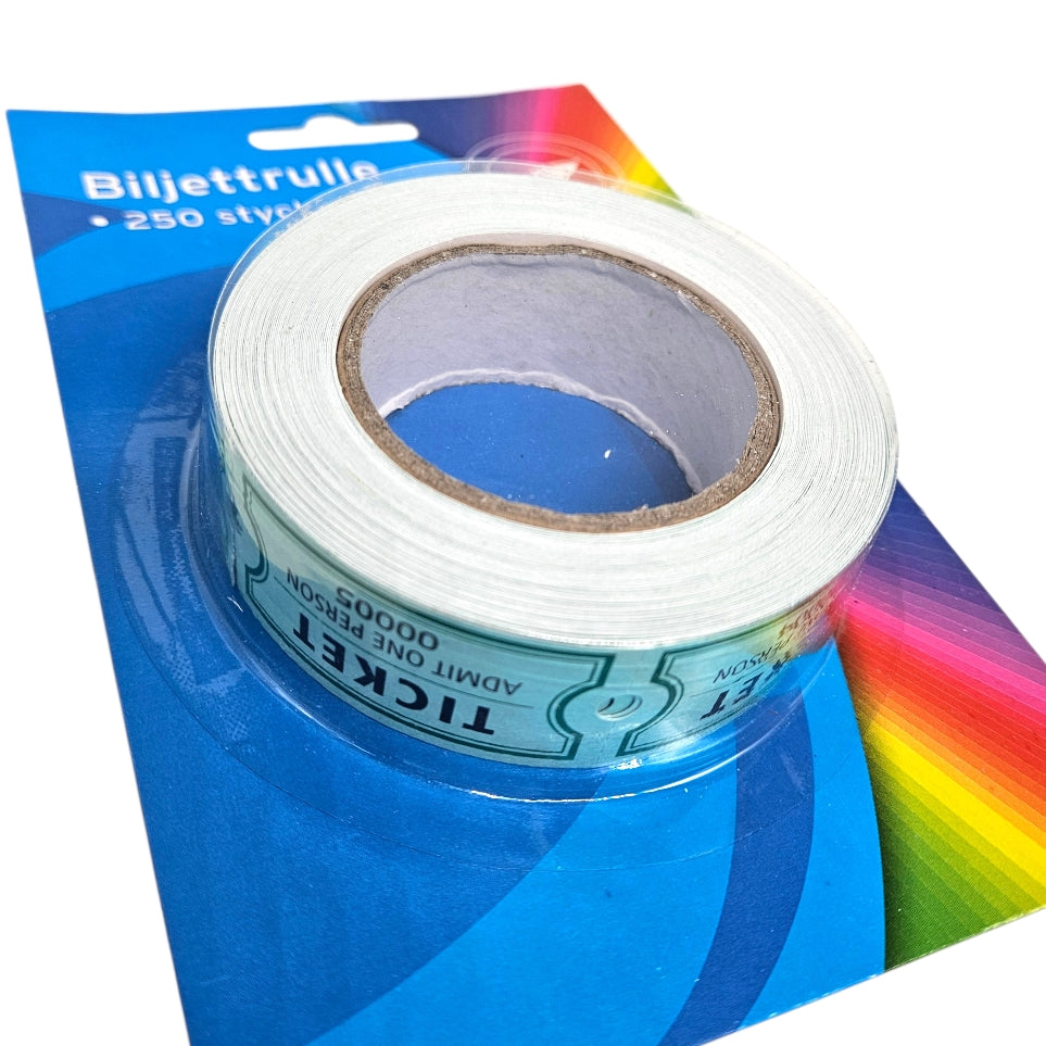 Billettrull 250 stk lek og rollespill