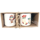 Julekrus Porselen 2pk 300ml | 2 varianter
