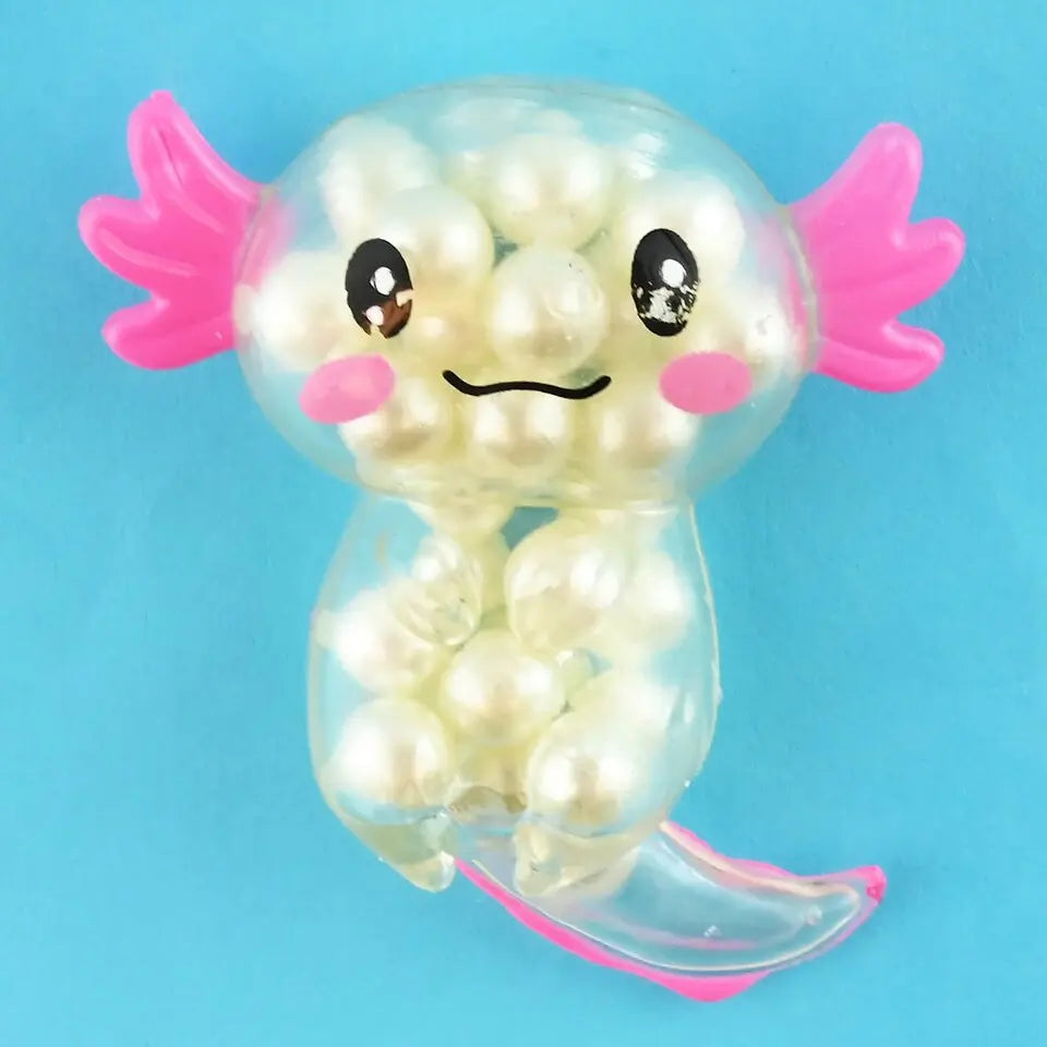 Squeeze Pearl Axolotl 8cm | Stressball Fidget Toy