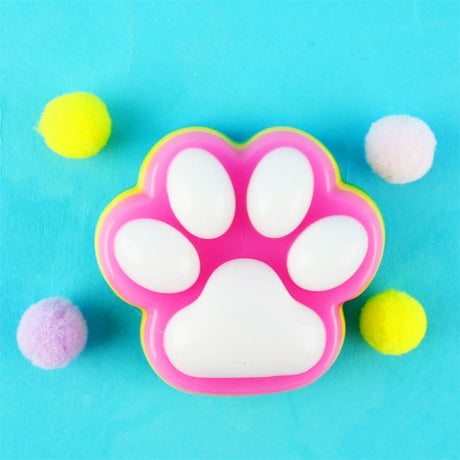 Squishy Cat Paw Rainbow med Fargeballer
