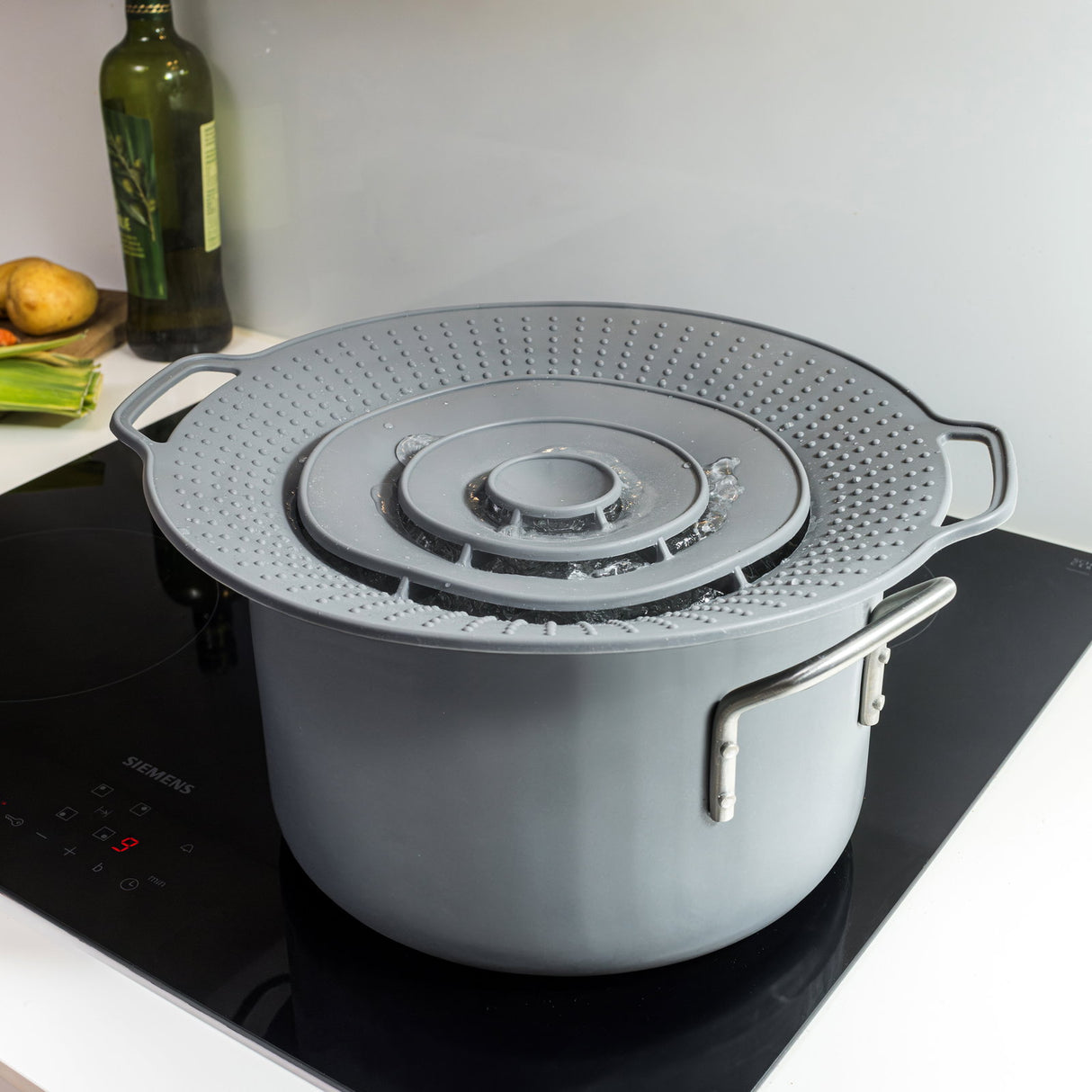 Universalt Silikonlokk med Overkokingssikring 30cm