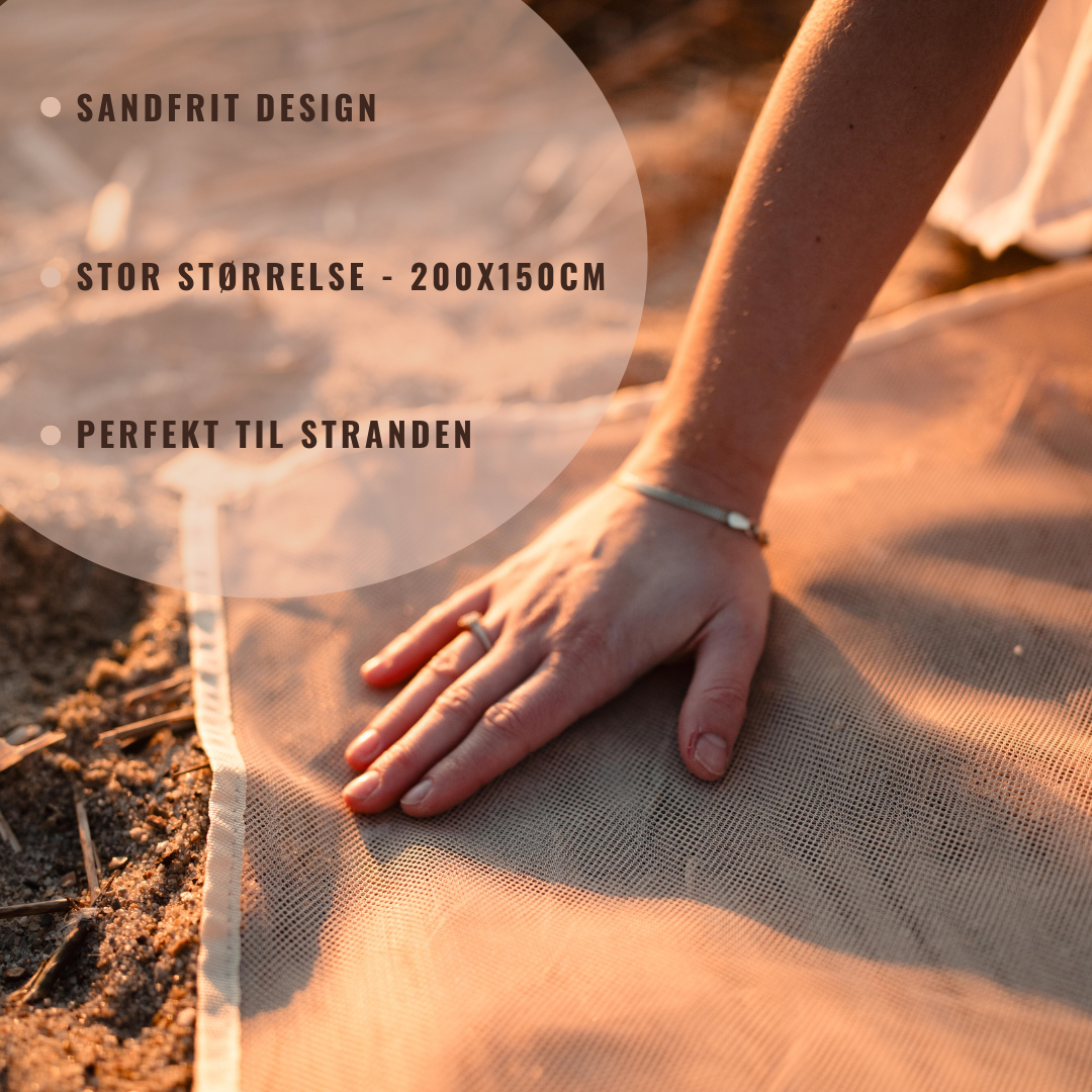 Sandfri Strandmatte 200x150cm | Perfekt til Strand
