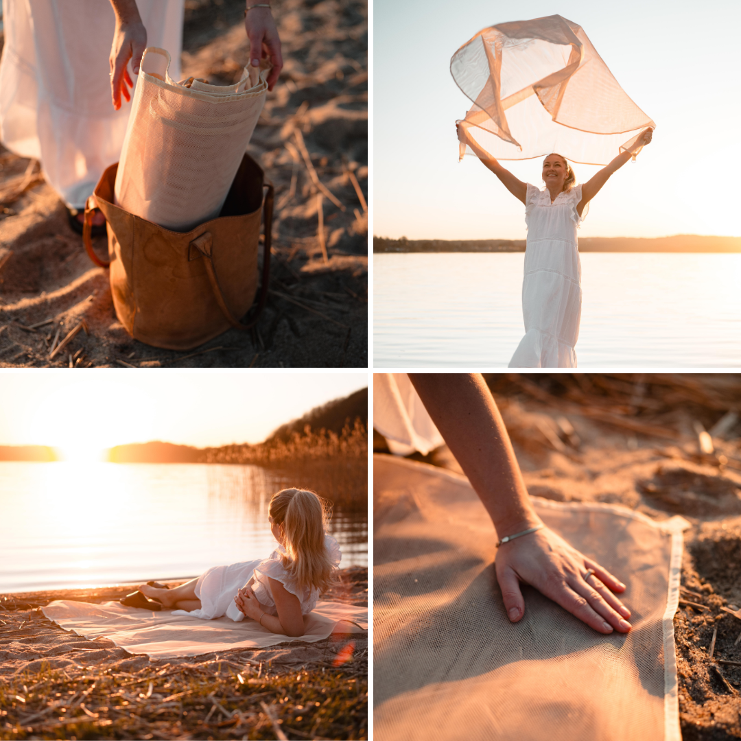 Sandfri Strandmatte 200x150cm | Perfekt til Strand