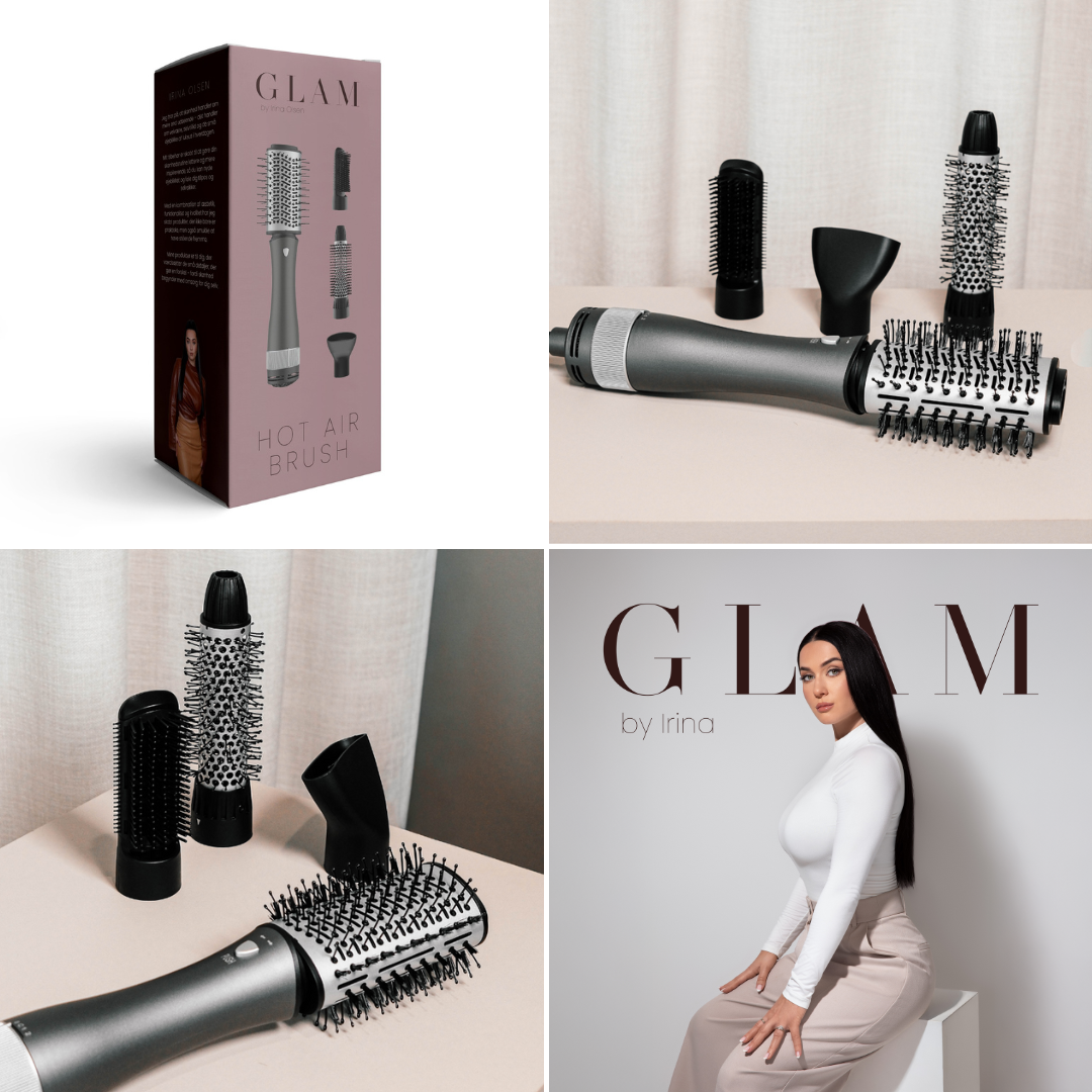 GLAM Hot Air Brush 4-i-1 | Varmluftsbørste for Styling