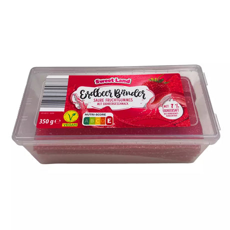 Vidal Jordbærremser 350g