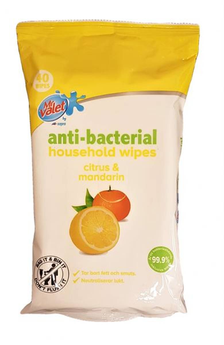 Antibacterial Wipes 40pk