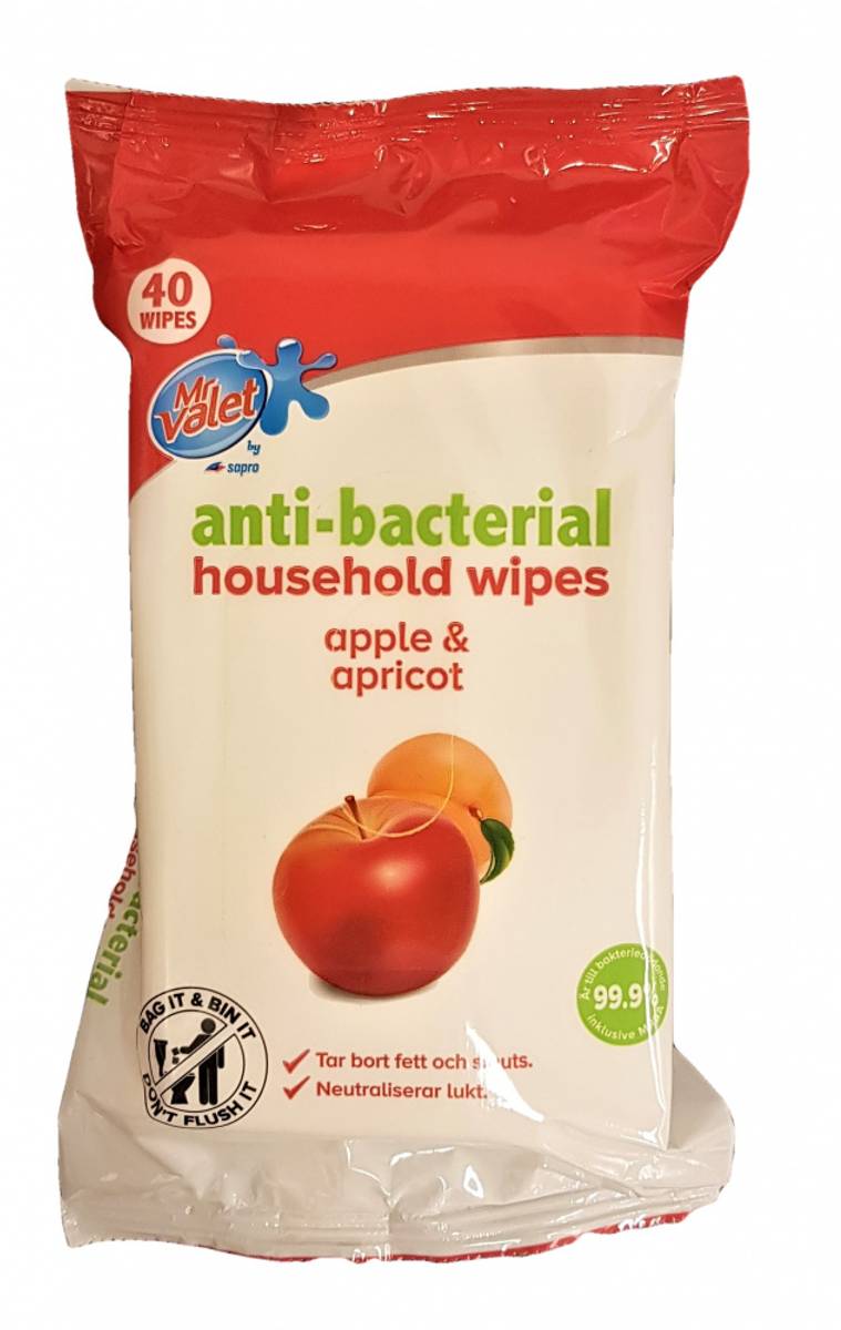 Antibacterial Wipes 40pk