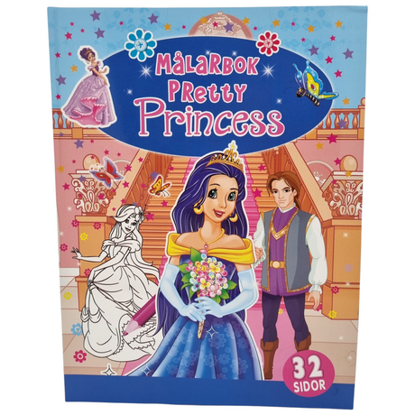 Painting &amp; Coloring Book Princess 32 pages