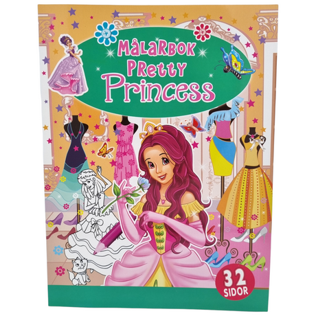 Painting &amp; Coloring Book Princess 32 pages