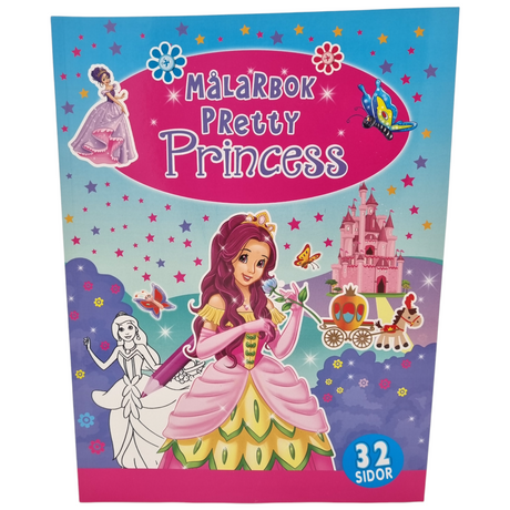Painting &amp; Coloring Book Princess 32 pages