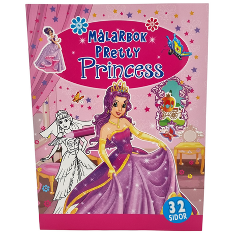 Painting &amp; Coloring Book Princess 32 pages