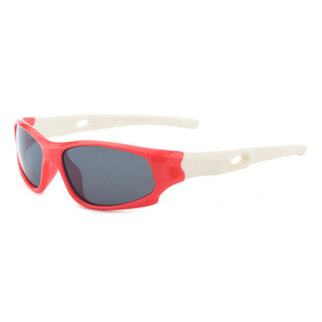 Polarized Sports Glasses Junior Unisex - White&amp;Red