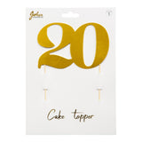 Cake Decoration Numbers Gold
