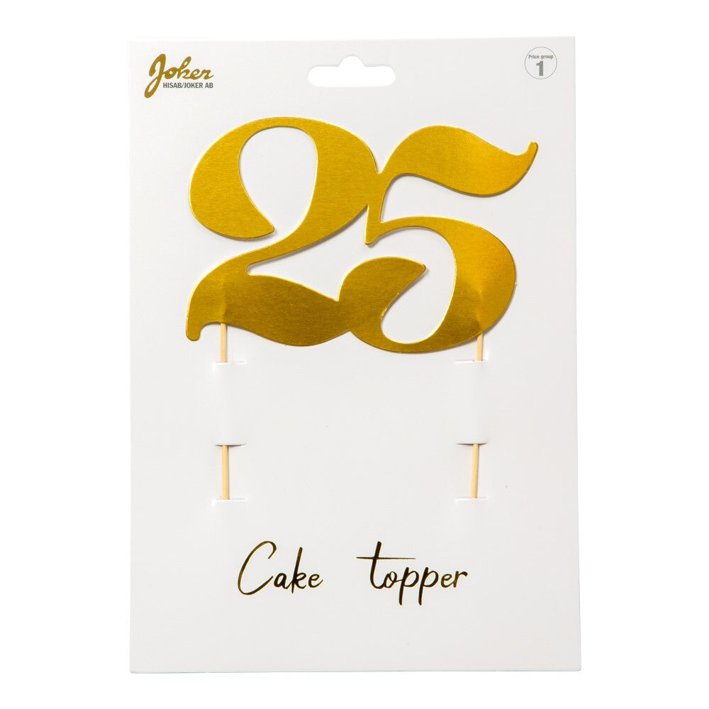 Cake Decoration Numbers Gold