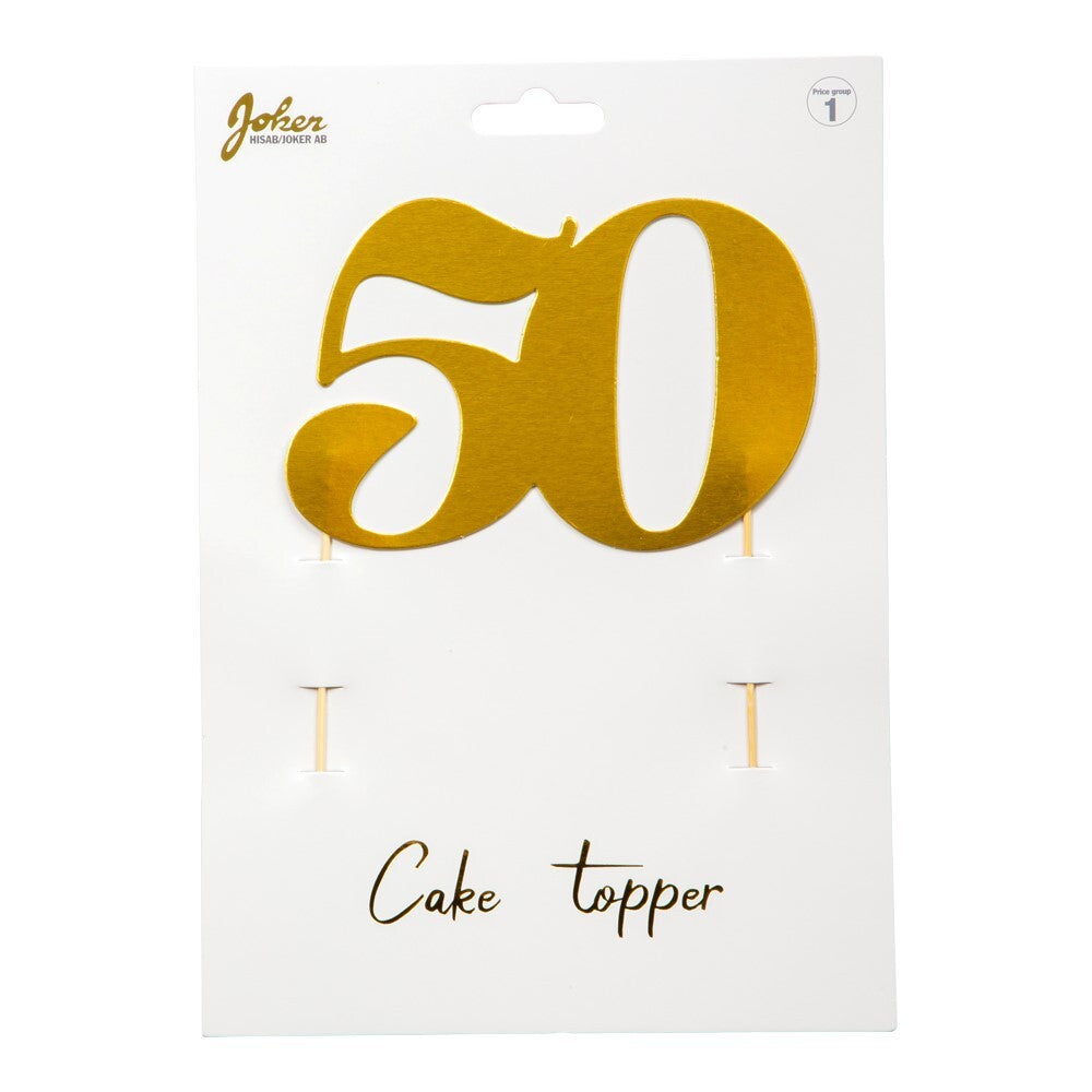 Cake Decoration Numbers Gold