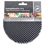 Anti-slip mat Round 4pk 14cm