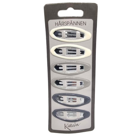 Hårspenne 6pk - Fargemiks