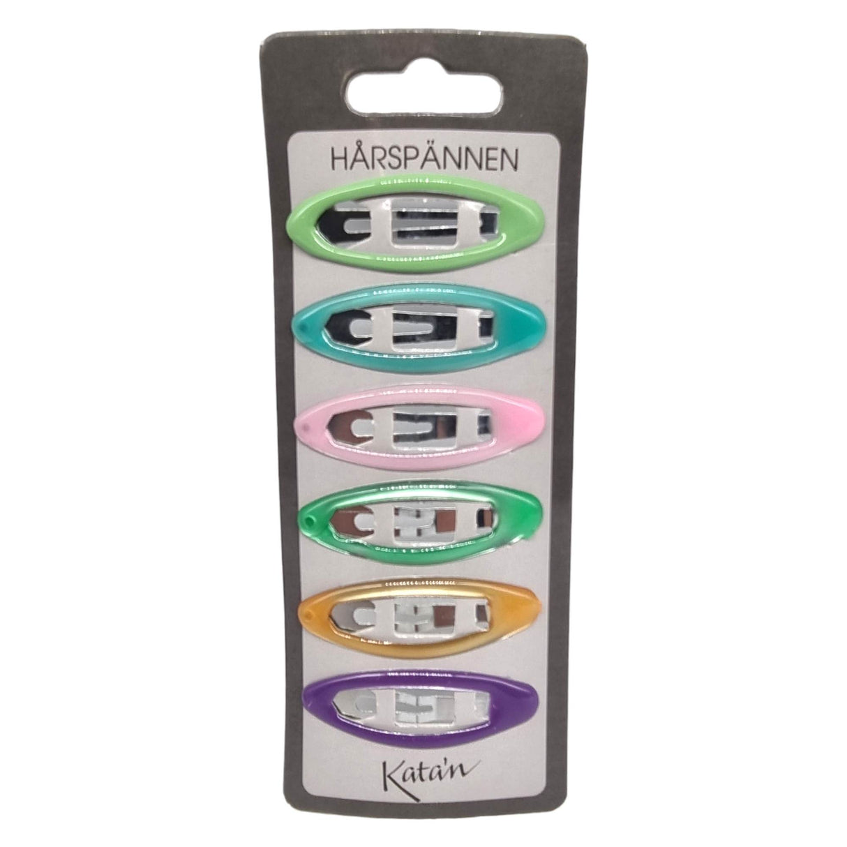 Hårspenne 6pk - Fargemiks