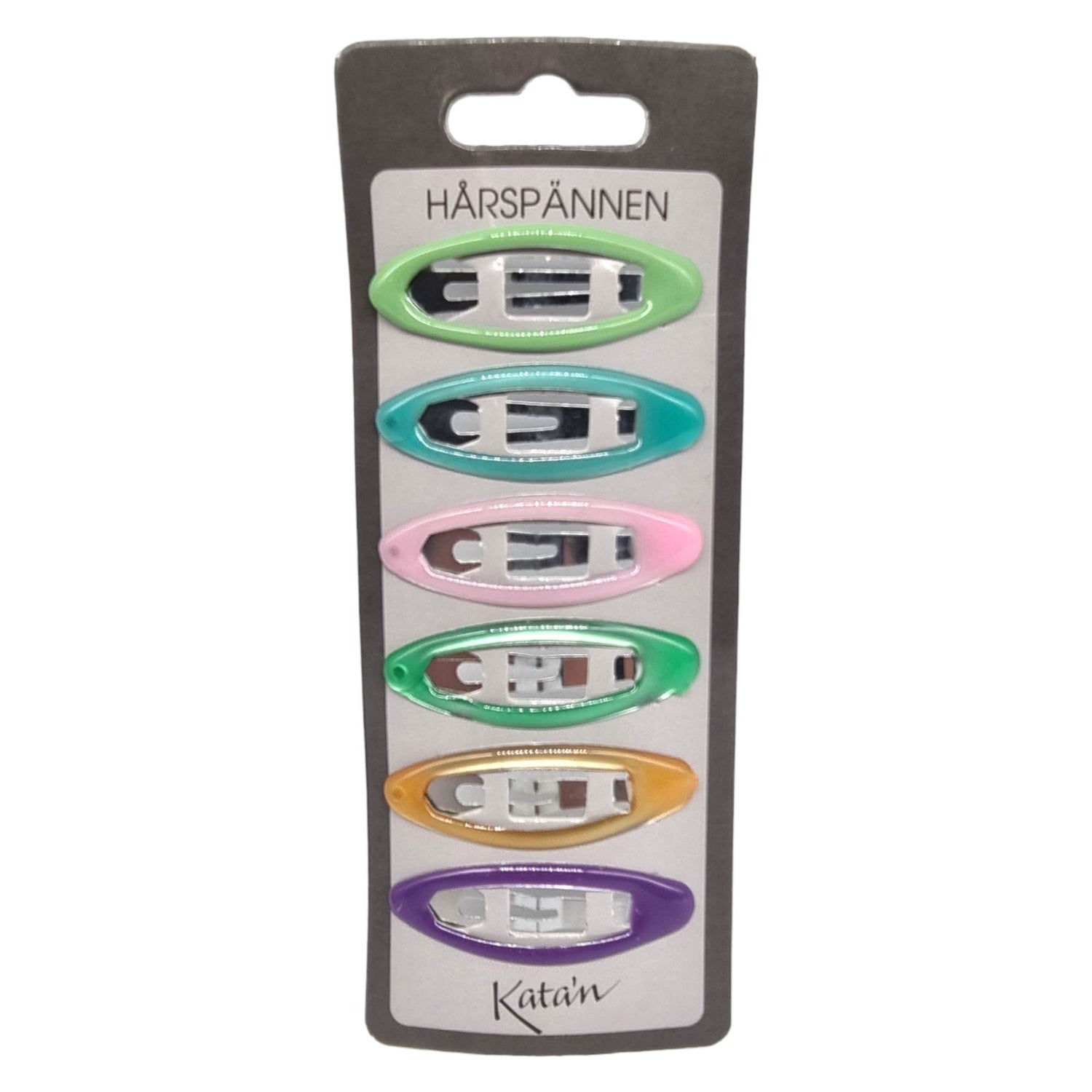 Hårspenne 6pk - Fargemiks