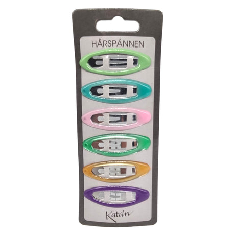 Hårspenne 6pk - Fargemiks