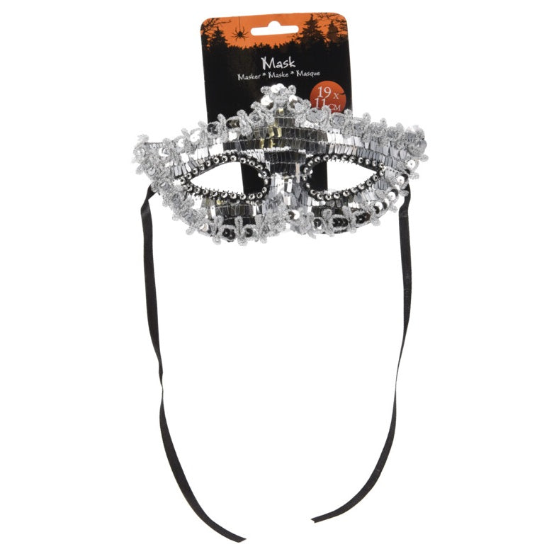 Masquerade Mask Silver/Black