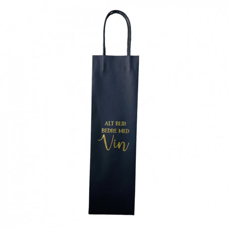 Gift bag wine 10.5x36cm - More Texts | Trend Design