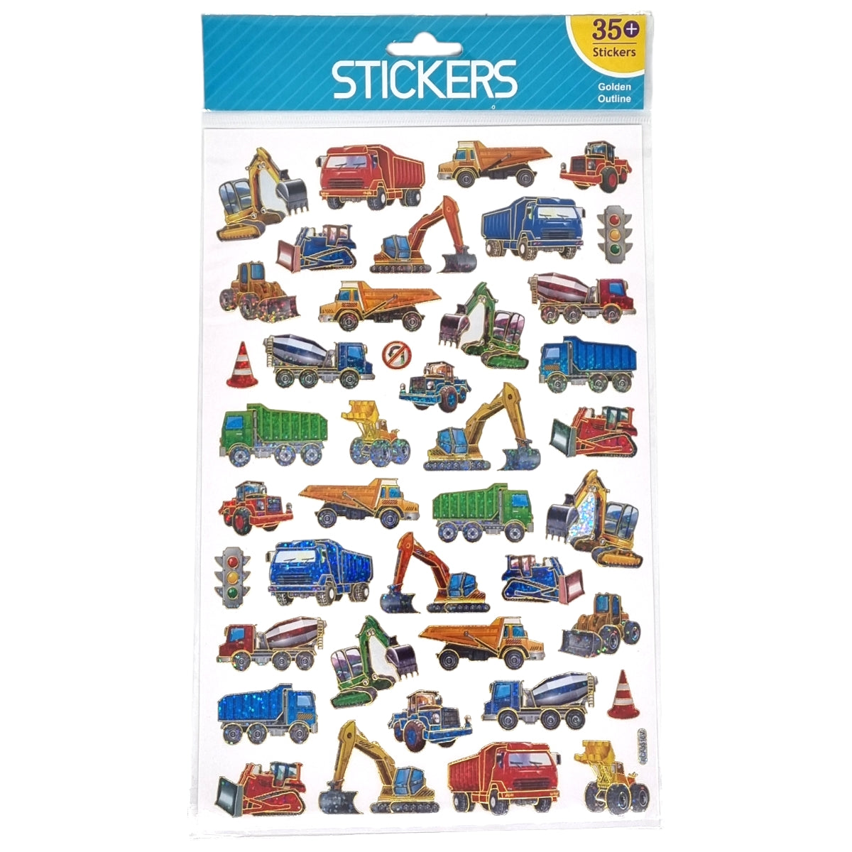 Stickers Vehicles Shiny 35pcs