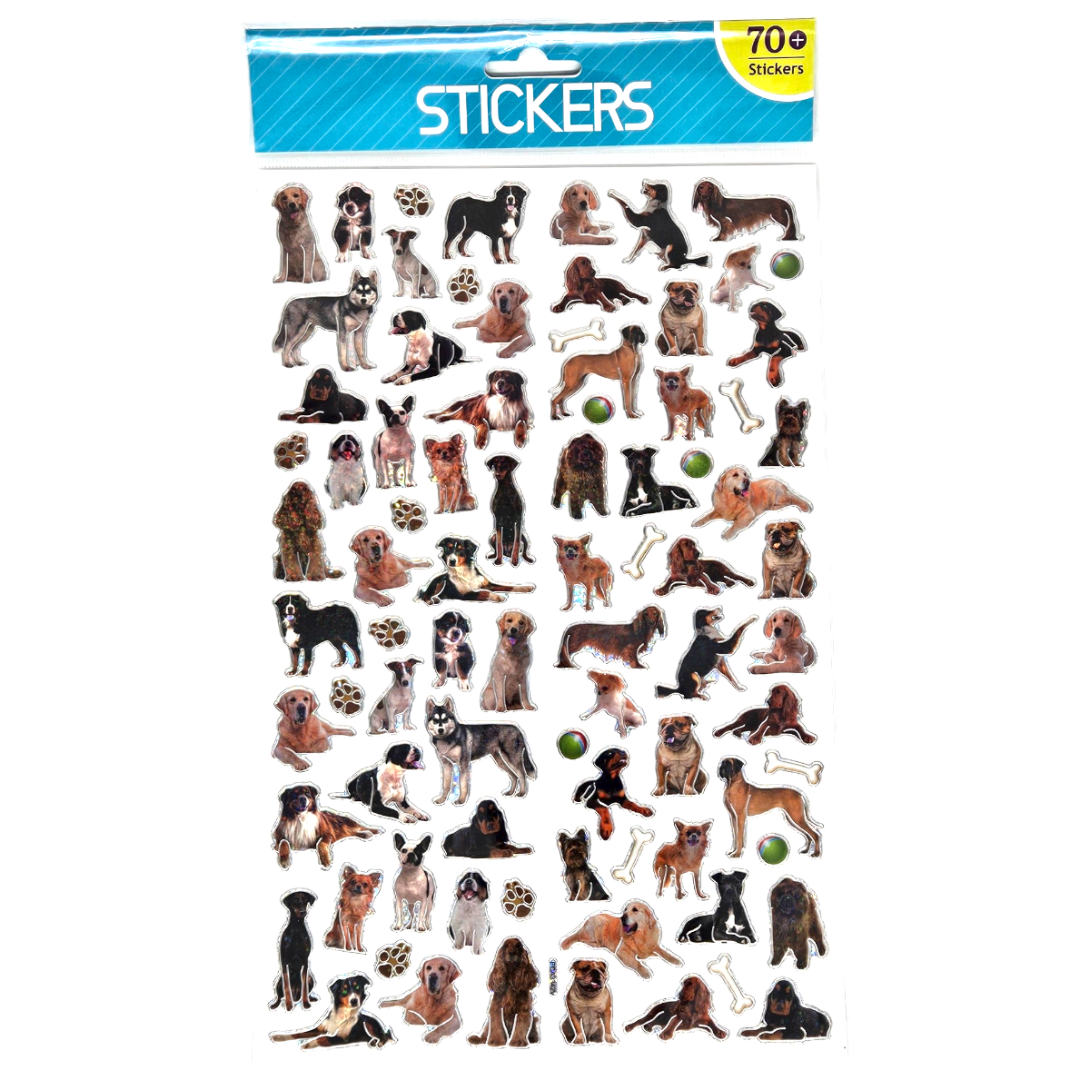 Stickers Dogs Shiny 70pcs